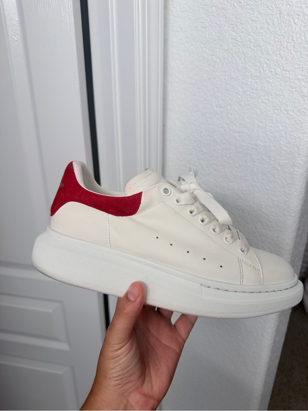 Alexander McQueen white and red